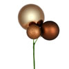 Vickerman 18" Ball Ornament Christmas Pick, 3 per Bag - view 1 of 2