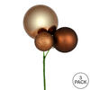 Vickerman 18" Ball Ornament Christmas Pick, 3 per Bag - view 2 of 2