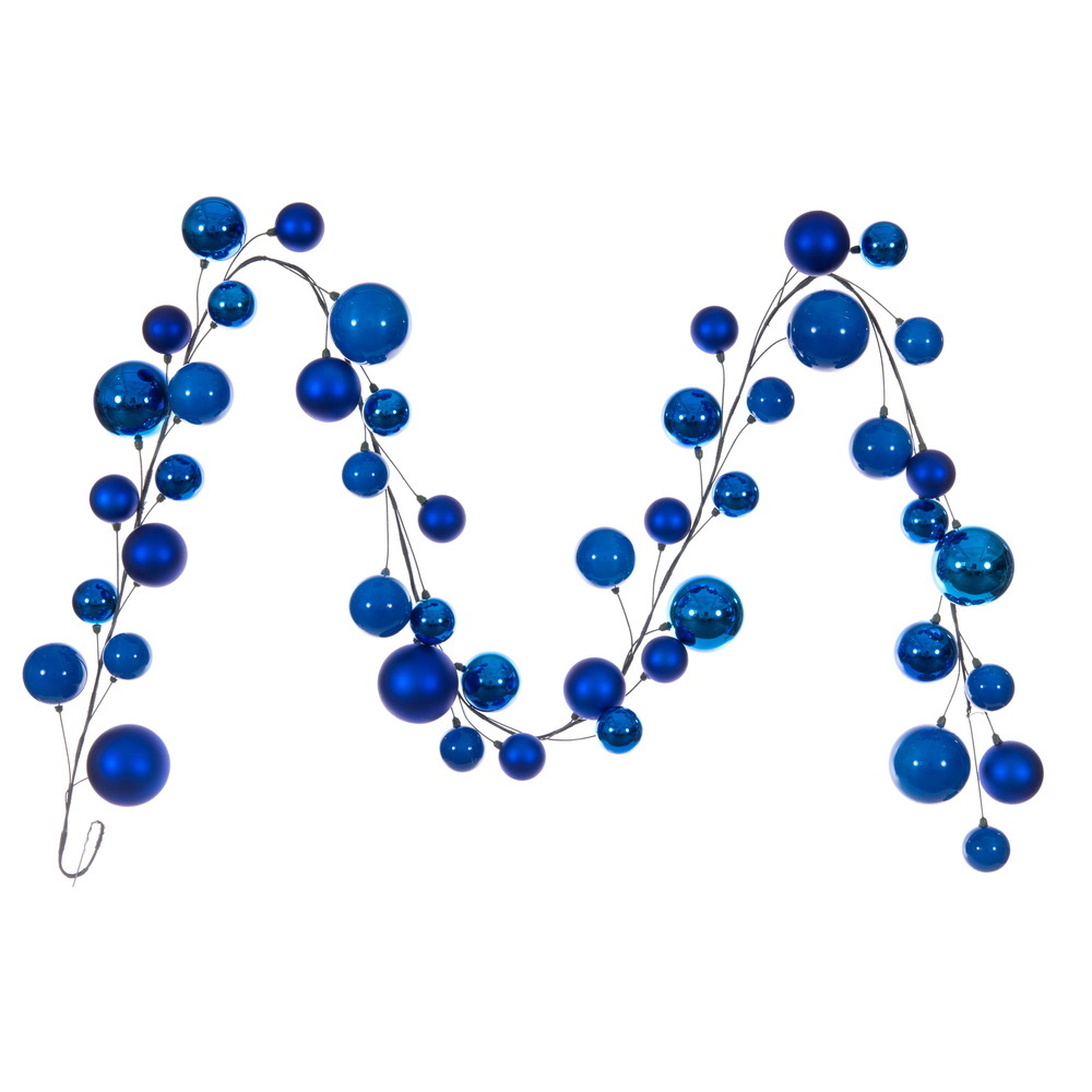 Vickerman 10' Matt Shny Pearl Ball Garland 2-4"
