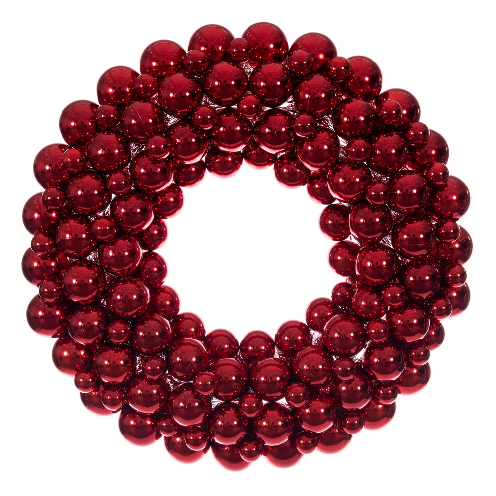 28" Shiny Ball Wreath UV