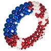Vickerman Red/White/Blue Matte Shiny Glitter Wreath UV - view 3 of 3