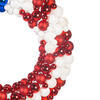 Vickerman Red/White/Blue Matte Shiny Glitter Wreath UV - view 2 of 3