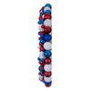 Vickerman Red/White/Blue Matte Shiny Glitter Ball Wreath UV - view 5 of 5