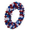 Vickerman Red/White/Blue Matte Shiny Glitter Ball Wreath UV - view 4 of 5