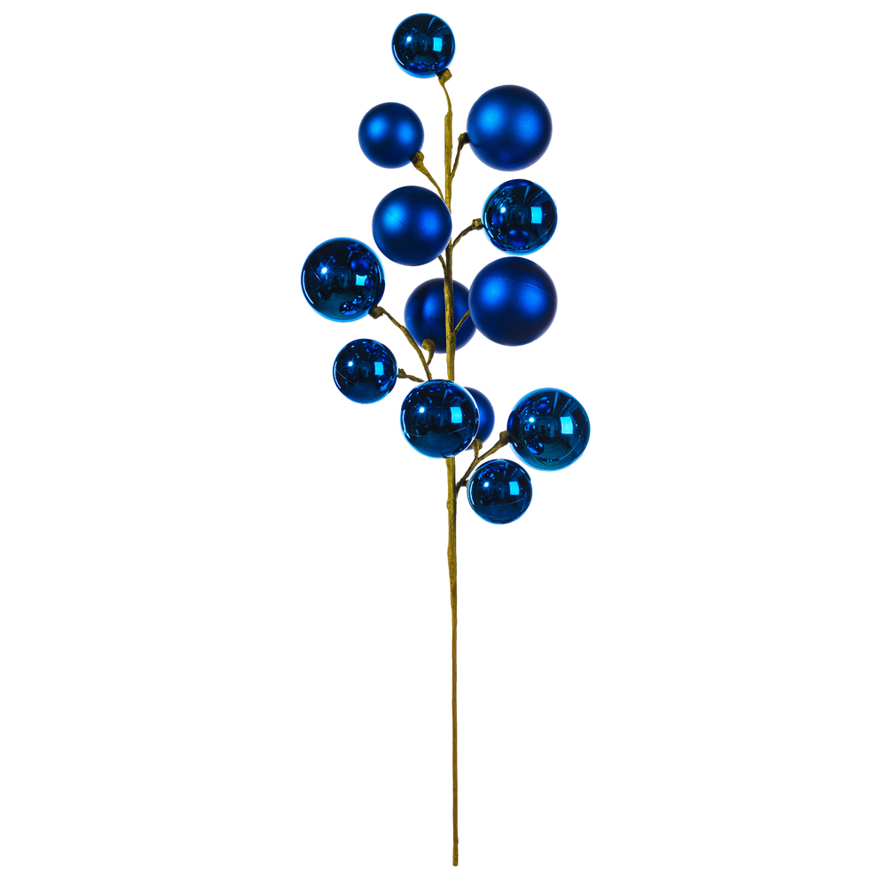 Vickerman 30" Matte Shiny Ball Ornament Spray 2-3"