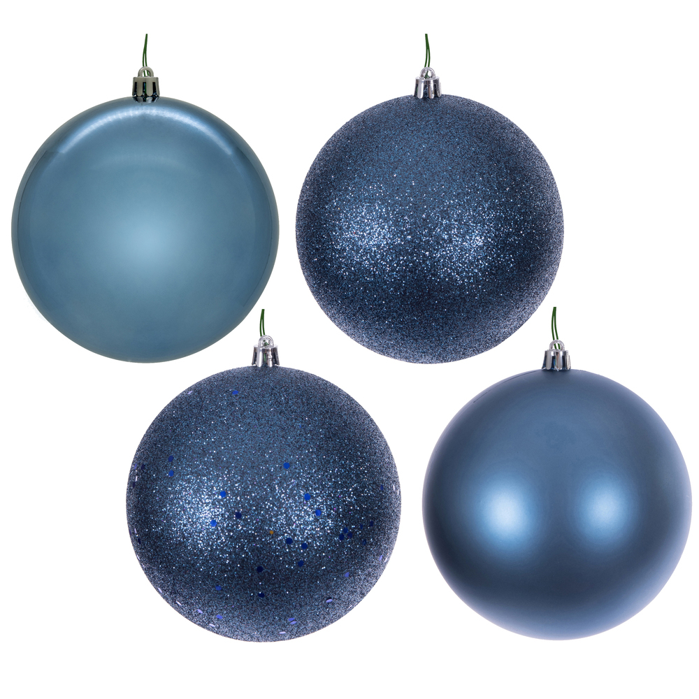 Vickerman Denim Blue Ball Ornament