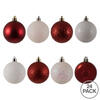 2.4" White-Red 4 Finish Ball Asst 24/Box - view 5 of 7