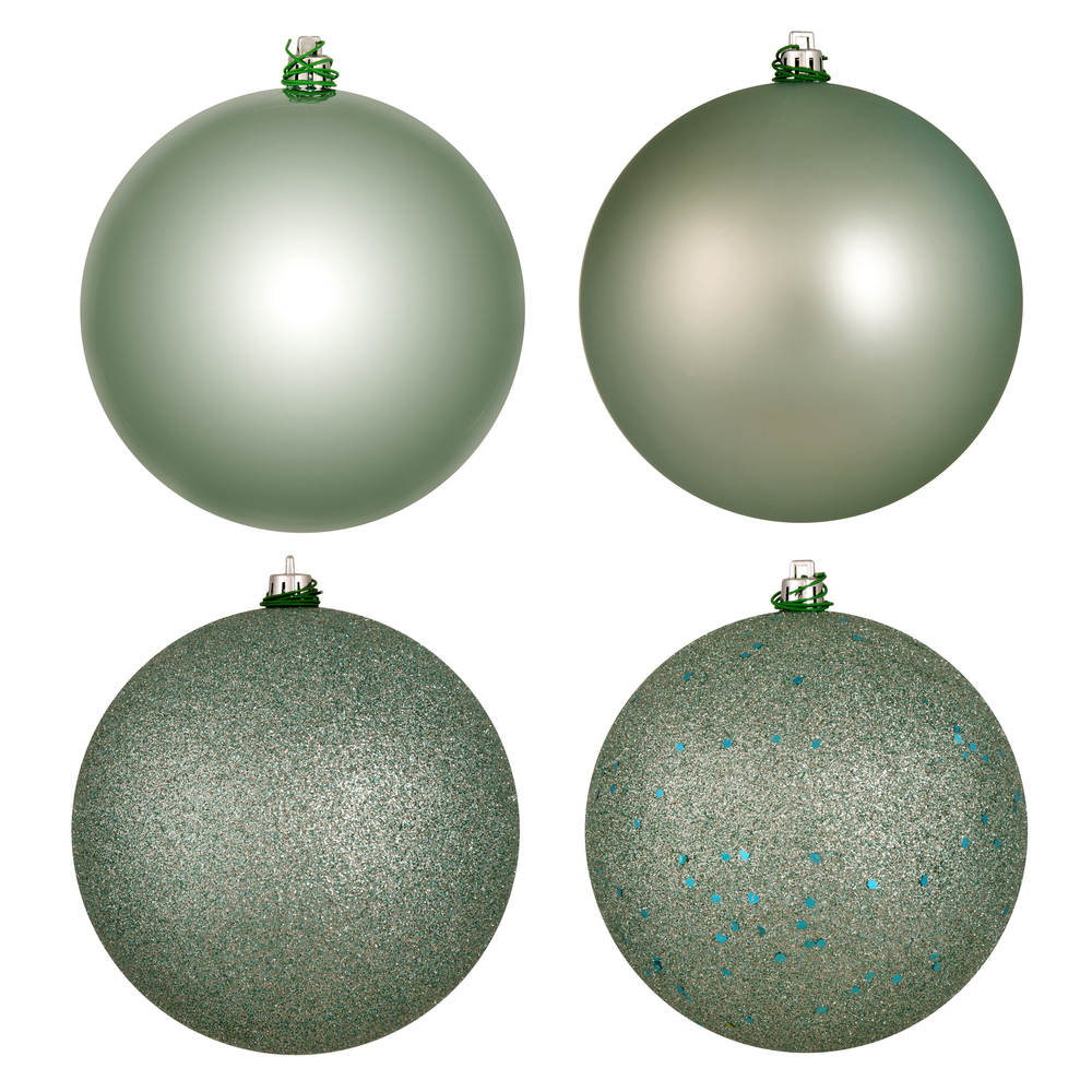 Vickerman Frosty Mint Ball Ornament