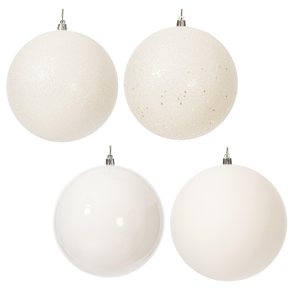 Vickerman White Ball Ornament