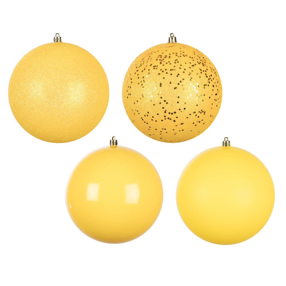 Vickerman Yellow Ball Ornament