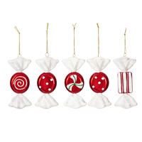 5 piece Assorted Candy Ornaments