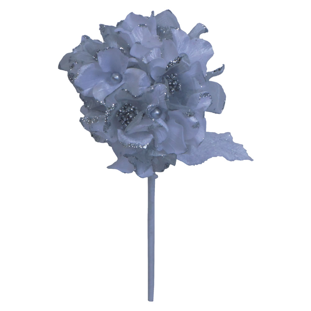 Vickerman 29" Velvet Sheer Hydrangea Aritificial Christmas Pick