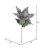 Vickerman 31", 15" Flower Velvet Poinsettia Aritificial Christmas Pick - view 2 of 3