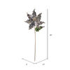 Vickerman 20" Pointed Pearl Poinsettia Aritificial Christmas Stem - view 3 of 4