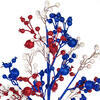 Vickerman Artificial Red/White/Blue Berry Cluster UV Spray - view 2 of 4