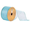 2.5"x10yd Aqua Sheer Glitter Wired - view 1 of 2
