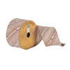 2.5"x10yd Beige Glitter Merry Xmas - view 1 of 2