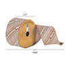 2.5"x10yd Beige Glitter Merry Xmas - view 2 of 2