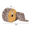 2.5"x10yd Brown Rustic Checkered Ribbon - view 2 of 2