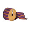 2.5"x10yd Orange/Purple Stripe Ribbon - view 1 of 2