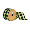Vickerman Green and Black Polka Dots Christmas Ribbon - view 1 of 2