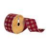 2.5"x10yd Burdundy/Gold/Silver Plaid - view 1 of 2