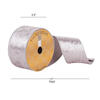 2.5"x10yd Silver Soft Dupion Woven Strip - view 2 of 2