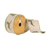 2.5"x10yd Natural Burlap Woven Grn Deer - view 1 of 2