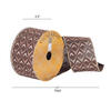 2.5"x10yd Chocolate Dupion Glitter Arrow - view 2 of 2