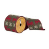 4"x10yd Green Knit Dupion Red Deer Snow - view 1 of 2