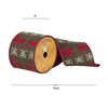 4"x10yd Green Knit Dupion Red Deer Snow - view 2 of 2