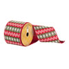 4"x10yd Red/Green Knit w/ White Details - view 1 of 2