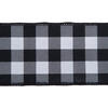 Vickerman 2.5" x 10yd Black and White Checker Plaid Christmas Ribbon - view 2 of 3