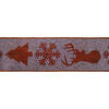 Vickerman Red Tree, Snowflake, and Deer Pattern Christmas Ribbon - view 2 of 3