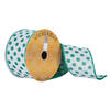 2.5"x10yd Green Dots Ribbon - view 1 of 3