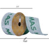2.5"x10yd Green Merry Christmas - view 4 of 4