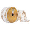 2.5"x10yd Ivory Faux Fur Gold Encrusted - view 1 of 3