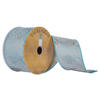 2.5"x10yd Teal Chevron Sheen Ribbon - view 1 of 3