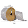 2.5"x10yd Gray/Beige Chevron Sheen - view 3 of 3