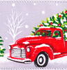 2.5"x10yd Gray/Green Tree Snow Ribbon - view 2 of 3
