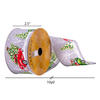 2.5"x10yd Gray/Green Tree Snow Ribbon - view 3 of 3