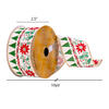 2.5"x10yd White Nordic Poinesttia Ribbon - view 3 of 3