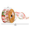 2.5"x10yd White Mesh Snowman Ribbon - view 3 of 3