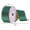 Vickerman 2.5" x 10 yd Stripe Gold Back Ribbon - view 3 of 3