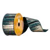 Vickerman 2.5" x 10 Ribbon with Gold Abstract Lines - view 1 of 3