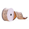 Vickerman 2.5" x 10 yd Cheetah Ribbon. - view 1 of 3