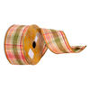 2.5"x10yd Fall Plaid Ribbon - view 1 of 3