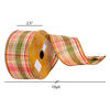 2.5"x10yd Fall Plaid Ribbon - view 3 of 3