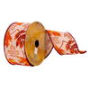 2.5"x10yd Jute Fall Leaves Ribbon - view 1 of 3