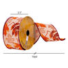 2.5"x10yd Jute Fall Leaves Ribbon - view 3 of 3